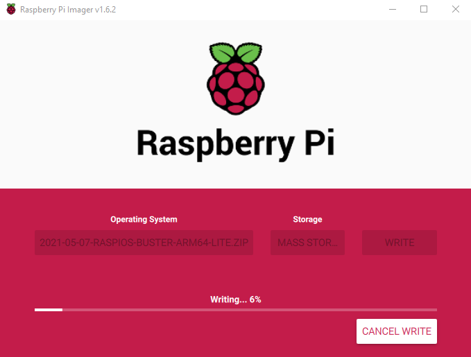 Headless Raspberry Pi OS Lite ARM64 with Raspberry Pi Imager