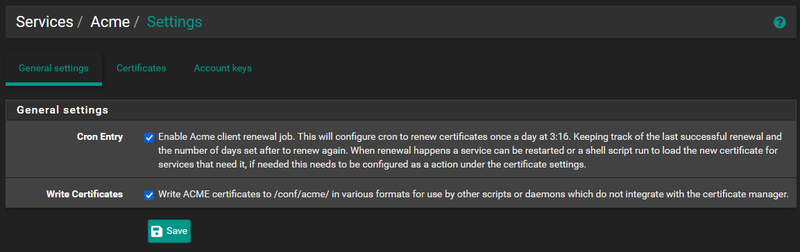 Automate ACME Certificate Transfer and Service Restart on pfSense